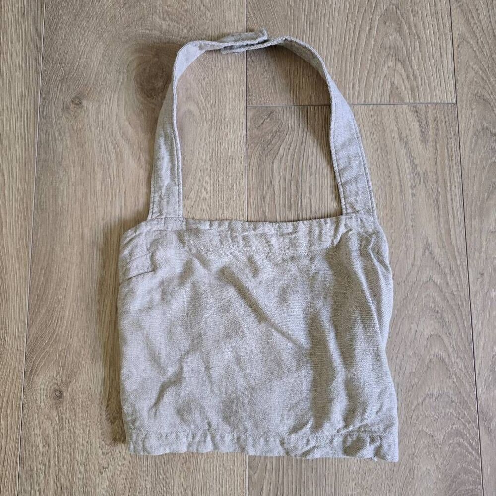 Abercrombie & Fitch Crop Women's XS Khaki Tan Side Zip Linen Blend Strap Halter‎